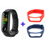 Doolnng M3 Plus Sport Fitness tracker Watch Smartband Smart Bracelet Blood Pressure Heart Rate Monitor Smart band Wristband Men - RELEVAZA