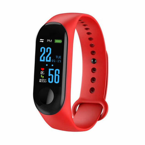 Doolnng M3 Plus Sport Fitness tracker Watch Smartband Smart Bracelet Blood Pressure Heart Rate Monitor Smart band Wristband Men - RELEVAZA
