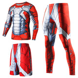 Superhero Compression Tracksuits Men's Sport Suit Quick Dry Running sets Clothes Sports Joggers Training Gym Fitness Man Set - RELEVAZA