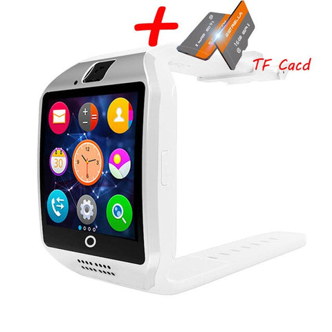 Q18 Bluetooth Smart Watch Q18 Fitness Tracker Touch Screen Support APP Download TF Sim Card Camera Dial /Call for Android Phone - RELEVAZA