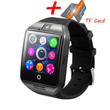 Q18 Bluetooth Smart Watch Q18 Fitness Tracker Touch Screen Support APP Download TF Sim Card Camera Dial /Call for Android Phone - RELEVAZA