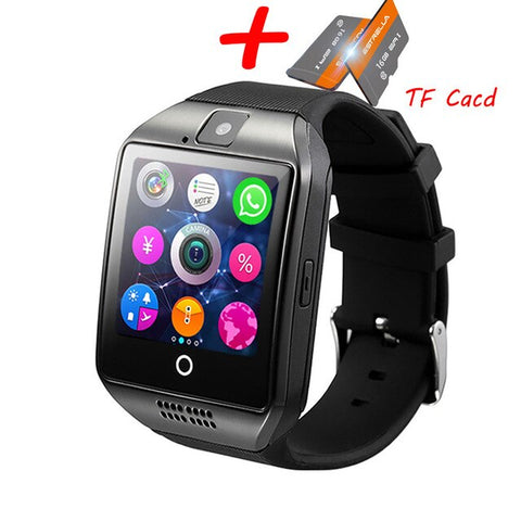 Q18 Bluetooth Smart Watch Q18 Fitness Tracker Touch Screen Support APP Download TF Sim Card Camera Dial /Call for Android Phone - RELEVAZA