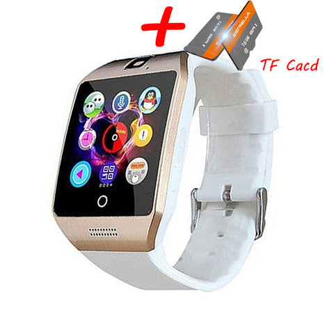 Q18 Bluetooth Smart Watch Q18 Fitness Tracker Touch Screen Support APP Download TF Sim Card Camera Dial /Call for Android Phone - RELEVAZA