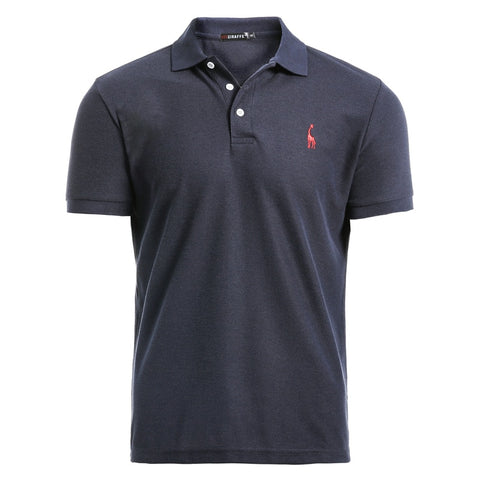 NEGIZBER New Man Polo Shirt Mens Casual Deer Embroidery Cotton Polo shirt Men Short Sleeve High Quantity polo men - RELEVAZA