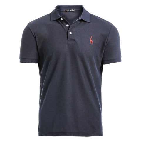 NEGIZBER New Man Polo Shirt Mens Casual Deer Embroidery Cotton Polo shirt Men Short Sleeve High Quantity polo men - RELEVAZA