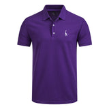 NEGIZBER New Man Polo Shirt Mens Casual Deer Embroidery Cotton Polo shirt Men Short Sleeve High Quantity polo men - RELEVAZA