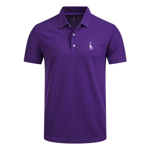 NEGIZBER New Man Polo Shirt Mens Casual Deer Embroidery Cotton Polo shirt Men Short Sleeve High Quantity polo men - RELEVAZA
