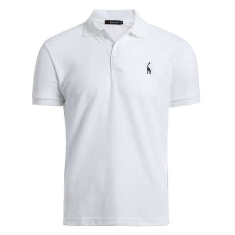NEGIZBER New Man Polo Shirt Mens Casual Deer Embroidery Cotton Polo shirt Men Short Sleeve High Quantity polo men - RELEVAZA