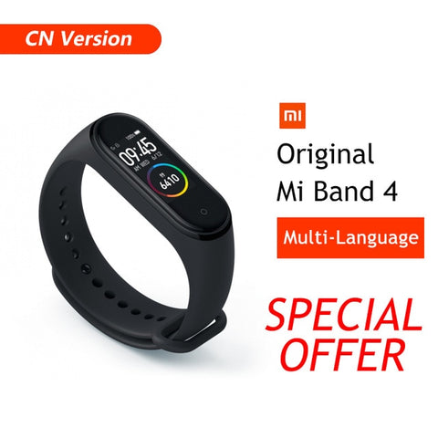 Global Version Xiaomi Mi Band 4 Smart Bracelet Miband 4 Multi language Fitness Wristband 50M 5ATM Waterproof Fitness Smartbrand - RELEVAZA