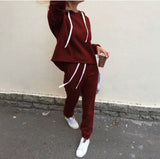 2018 Autumn Tracksuit Long Sleeve Thicken Hooded Sweatshirts 2 Piece Set Casual Sport Suit Women Tracksuit Set - RELEVAZA
