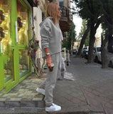 2018 Autumn Tracksuit Long Sleeve Thicken Hooded Sweatshirts 2 Piece Set Casual Sport Suit Women Tracksuit Set - RELEVAZA