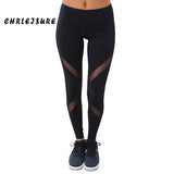 CHRLEISURE Sexy Women Leggings Gothic Insert Mesh Design Trousers Pants Big Size Black Capris Sportswear New Fitness Leggings - RELEVAZA