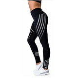 Kaminsky New Woman Fitness Leggings Light High Elastic Shine Leggins Workout Slim Fit Women Pants Black Trousers Leggings - RELEVAZA