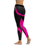 Hayoha Mesh Pattern Print Leggings fitness Leggings For Women Sporting Workout Leggins Elastic Slim Black White Pants - RELEVAZA