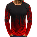 FLYFIREFLY Men Camouflage Printed  Male T Shirt Bottoms Top Tee Male Hiphop Streetwear Long Sleeve Fitness Tshirts - RELEVAZA