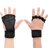 New 1 Pair Weight Lifting Training Gloves Women Men Fitness Sports Body Building Gymnastics Grips Gym Hand Palm Protector Gloves - RELEVAZA