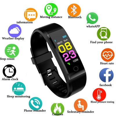 ZAPET New Smart Watch Men Women Heart Rate Monitor Blood Pressure Fitness Tracker Smartwatch Sport Watch for ios android +BOX - RELEVAZA
