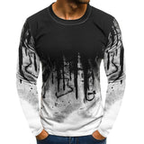 FLYFIREFLY Men Camouflage Printed  Male T Shirt Bottoms Top Tee Male Hiphop Streetwear Long Sleeve Fitness Tshirts - RELEVAZA