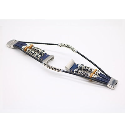 Retro Leather Strap Bracelet for Fitbit Charge 3 Band Replacement Watch Band for Fitbit Charge 3 Smart Watchband Accessories - RELEVAZA