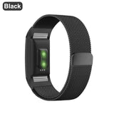 XShum Metal Stainless Strap For Fitbit Charge 2 Band Milanese Loop Magnetic Fitbit charge 3 Strap Smart bracelet For Wrist strap - RELEVAZA
