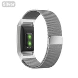 XShum Metal Stainless Strap For Fitbit Charge 2 Band Milanese Loop Magnetic Fitbit charge 3 Strap Smart bracelet For Wrist strap - RELEVAZA