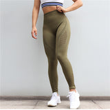 SALSPOR Women Yoga Pants Sports Running Sportswear Stretchy Fitness Leggings Gym Seamless Tummy Control Compression Tights Pants - RELEVAZA
