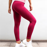 SALSPOR Women Yoga Pants Sports Running Sportswear Stretchy Fitness Leggings Gym Seamless Tummy Control Compression Tights Pants - RELEVAZA