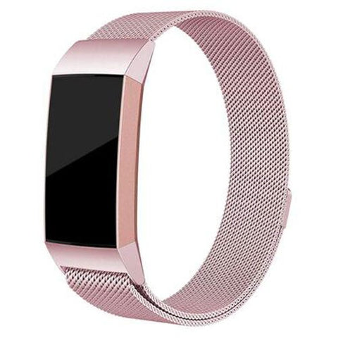 New Milanese loop strap For Fitbit charge 3 watch band  smart bracelet stainless steel belt sports watch strap wrist band - RELEVAZA