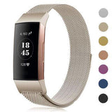 New Milanese loop strap For Fitbit charge 3 watch band  smart bracelet stainless steel belt sports watch strap wrist band - RELEVAZA