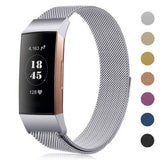 New Milanese loop strap For Fitbit charge 3 watch band  smart bracelet stainless steel belt sports watch strap wrist band - RELEVAZA