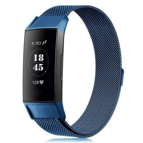 New Milanese loop strap For Fitbit charge 3 watch band  smart bracelet stainless steel belt sports watch strap wrist band - RELEVAZA