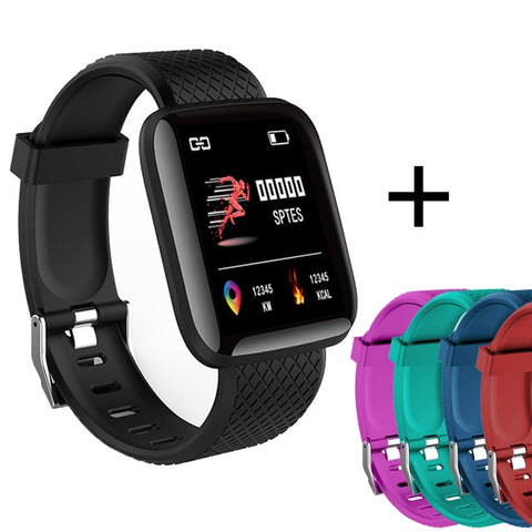 Smart Bracelet Blood Pressure Measurement Waterproof Fitness Tracker Watch Heart Rate Monitor Pedometer Smart Band Women Men - RELEVAZA
