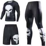 Superhero Compression Tracksuits Men's Sport Suit Quick Dry Running sets Clothes Sports Joggers Training Gym Fitness Man Set - RELEVAZA