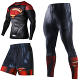 Superhero Compression Tracksuits Men's Sport Suit Quick Dry Running sets Clothes Sports Joggers Training Gym Fitness Man Set - RELEVAZA
