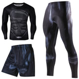 Superhero Compression Tracksuits Men's Sport Suit Quick Dry Running sets Clothes Sports Joggers Training Gym Fitness Man Set - RELEVAZA