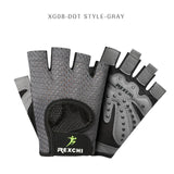 REXCHI Professional Gym Fitness Gloves Power Weight Lifting Women Men Crossfit Workout Bodybuilding Half Finger Hand Protector - RELEVAZA