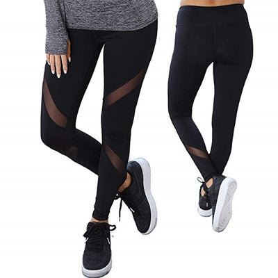 Casual Leggings Women Black Mesh fitness pants women High Waist Legins Push Up Punk Leggings Leggins Sexy workout sportleggings - RELEVAZA