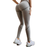 Seamless Tummy Control Yoga Pants Stretchy High Waist Compression Tights Sports Pants Push Up Running Women Gym Fitness Leggings - RELEVAZA