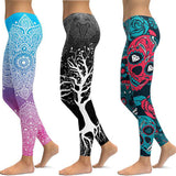 LI-FI Print Yoga Pants Women Unique Fitness Leggings Workout Sports Running Leggings Sexy Push Up Gym Wear Elastic Slim Pants - RELEVAZA