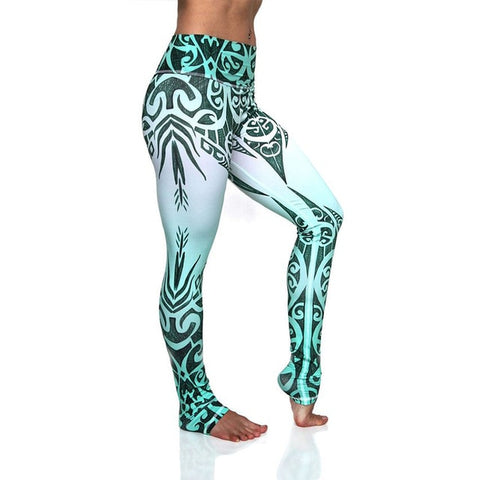 LI-FI Print Yoga Pants Women Unique Fitness Leggings Workout Sports Running Leggings Sexy Push Up Gym Wear Elastic Slim Pants - RELEVAZA