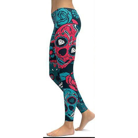 LI-FI Print Yoga Pants Women Unique Fitness Leggings Workout Sports Running Leggings Sexy Push Up Gym Wear Elastic Slim Pants - RELEVAZA